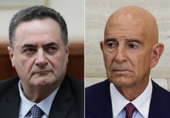 المبعوث الأميركي توم براك ووزير الحرب يسرائيل كاتس